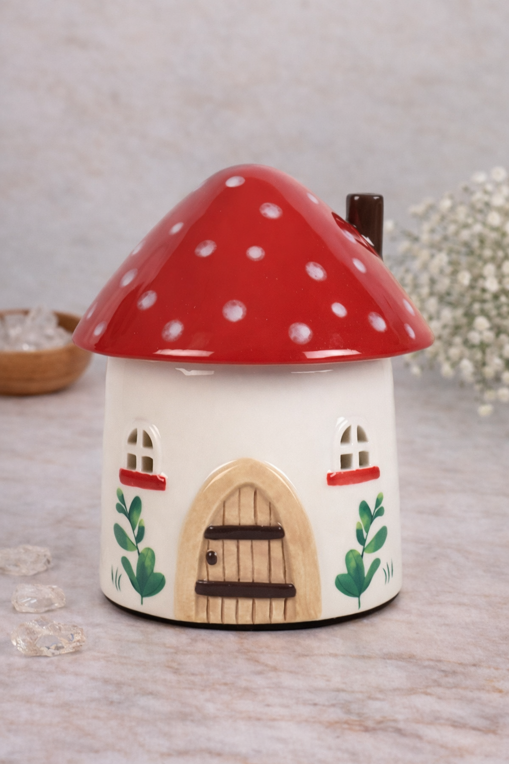 Quemador de wax y aceite Mushroom House