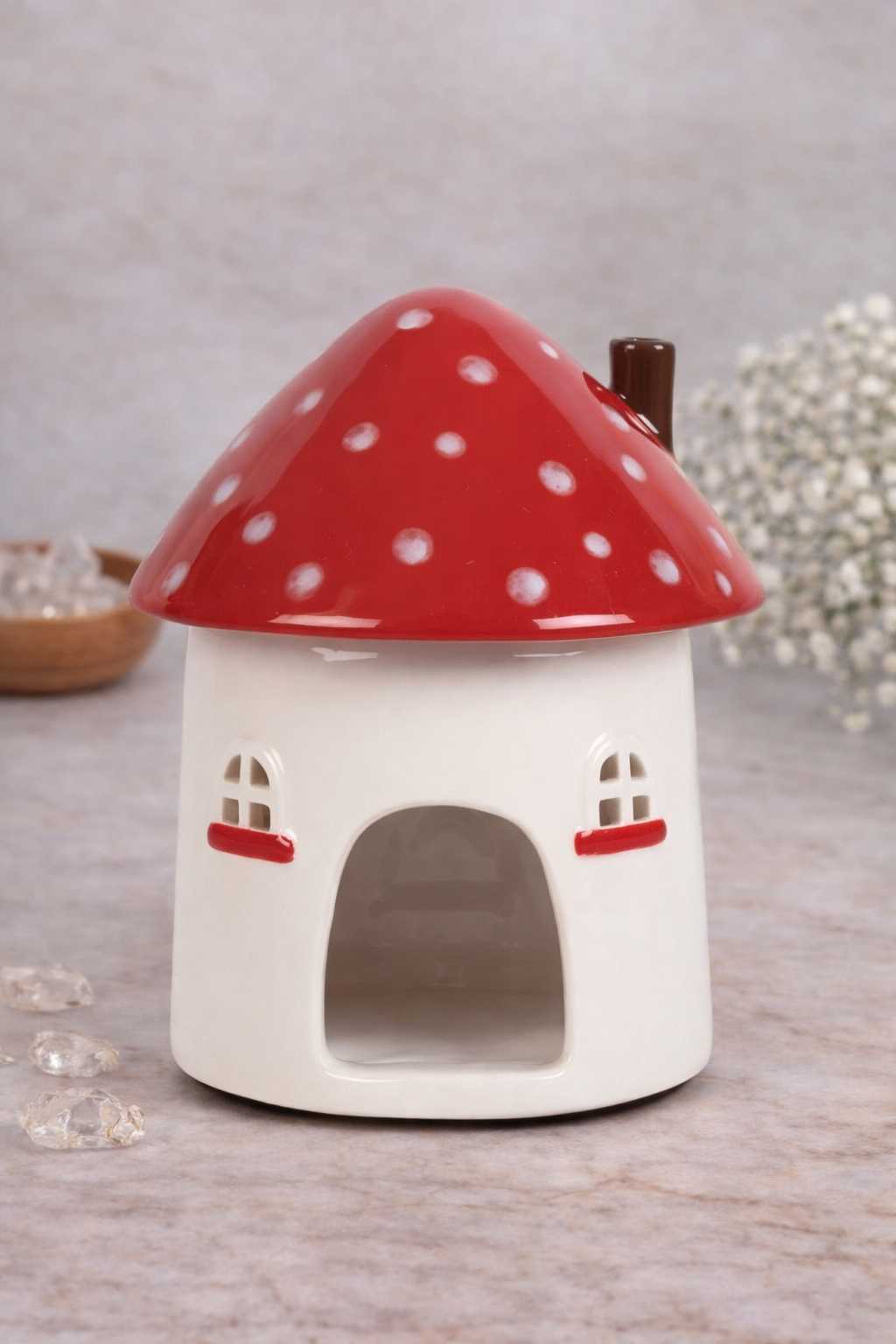 Quemador de wax y aceite Mushroom House