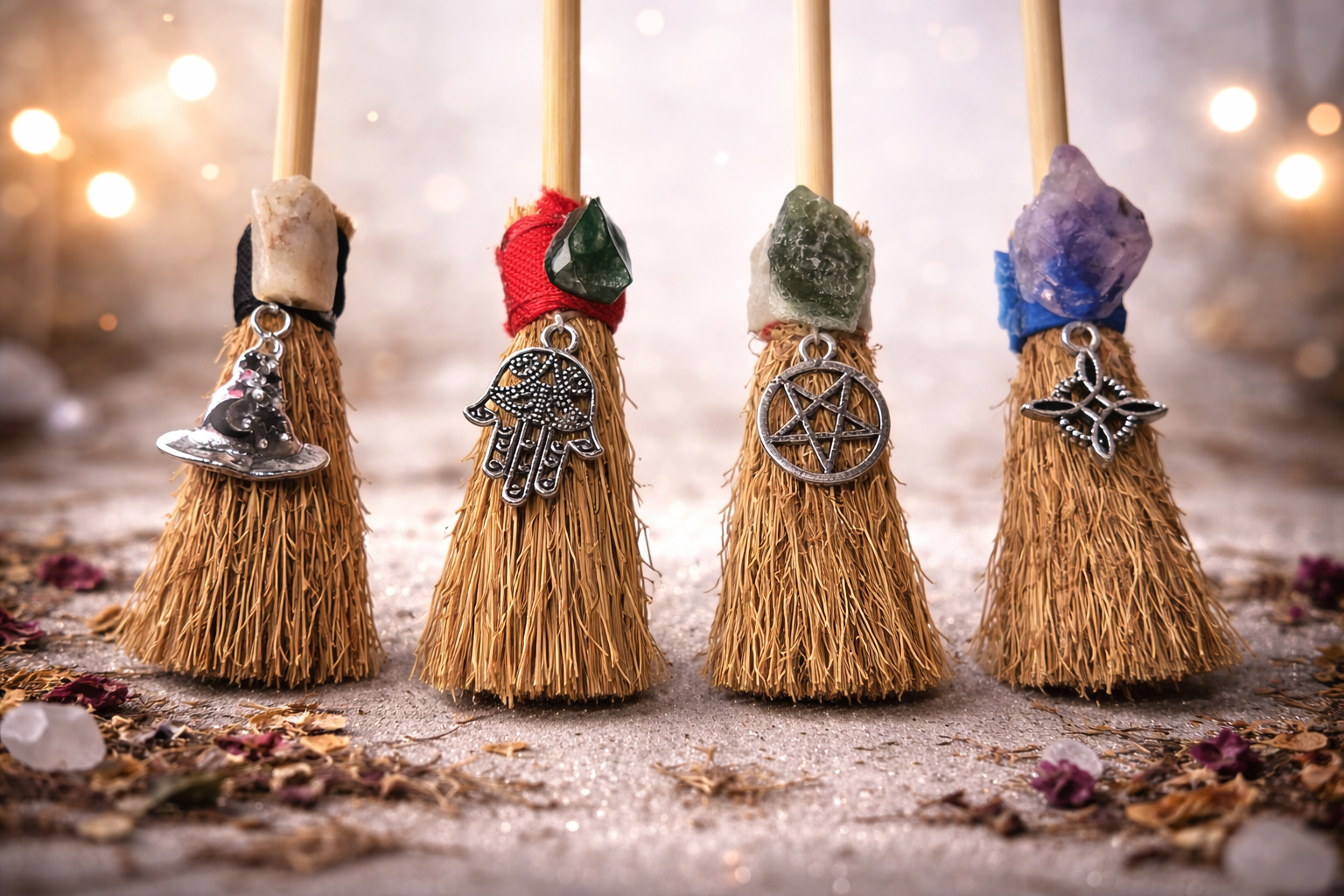 Escobas de Bruja Consagradas – Amuletos de Poder
