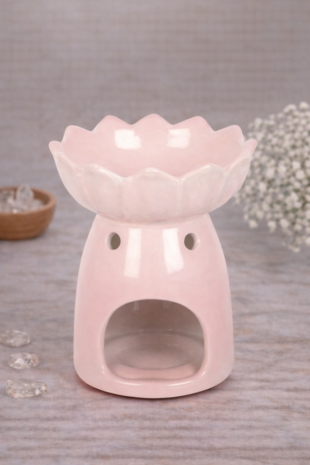 Quemador para wax y aceite  Nenúfar Rosa