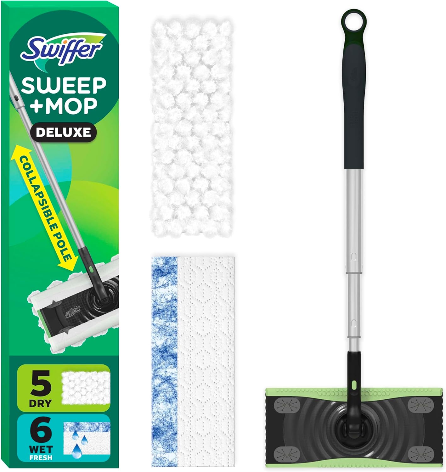 Swiffer Sweep & Mop Deluxe 2-in-1, Starter Kit