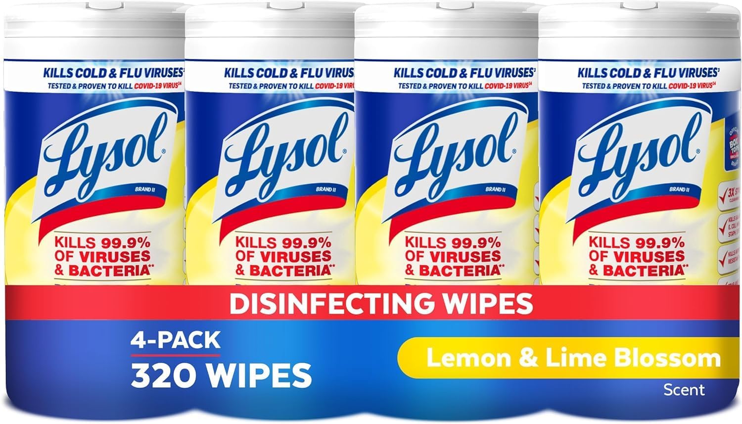 Lysol Disinfectant Wipes, Multi-Surface Antibacterial Cleaning Wipes