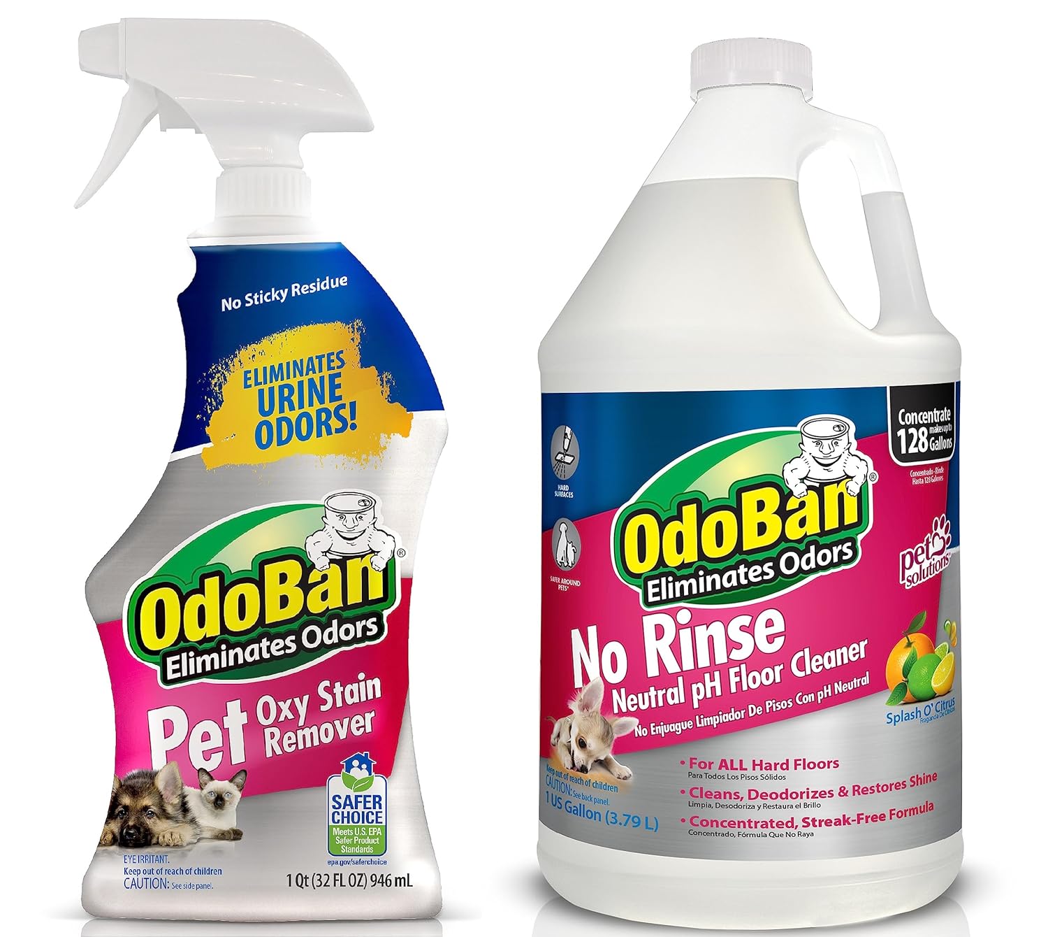 OdoBan Pet Solutions No Rinse Floor Cleaner Concentrate