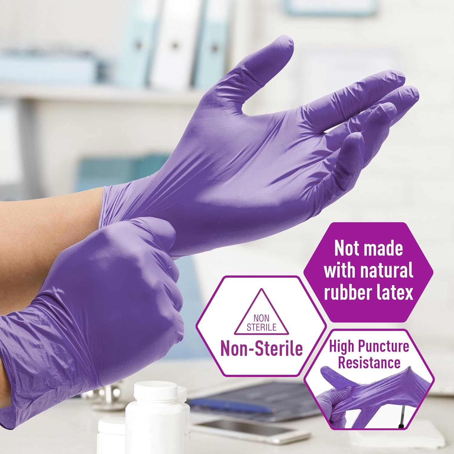 MedPride Powder-Free Nitrile Exam Gloves