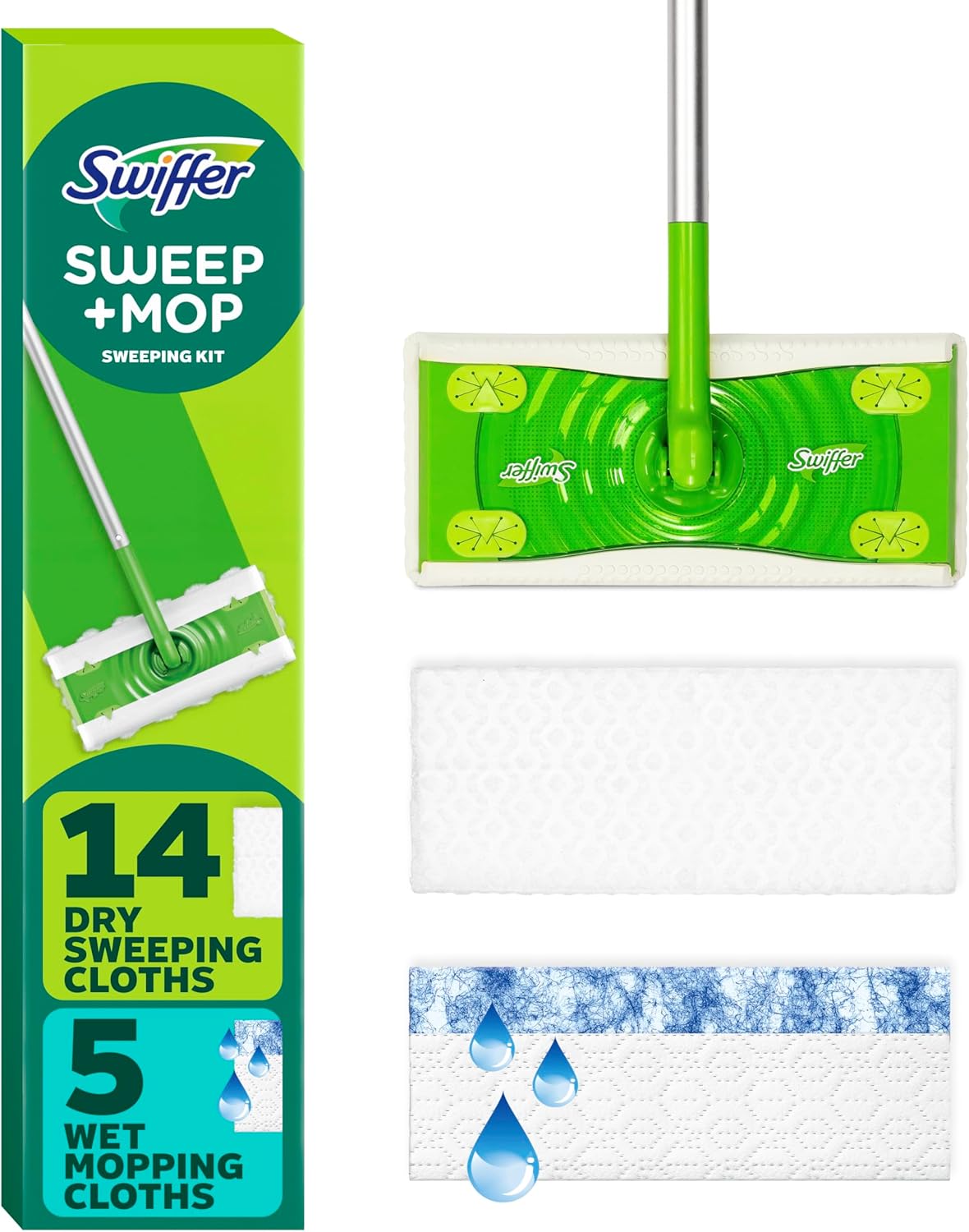 Swiffer Sweeper 2-in-1 Mops for Floor Cleaning - Starter Kit
