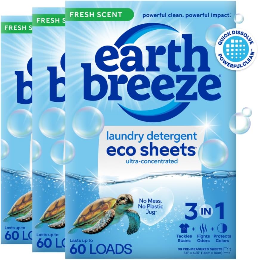 Earth Breeze Laundry Detergent Sheets