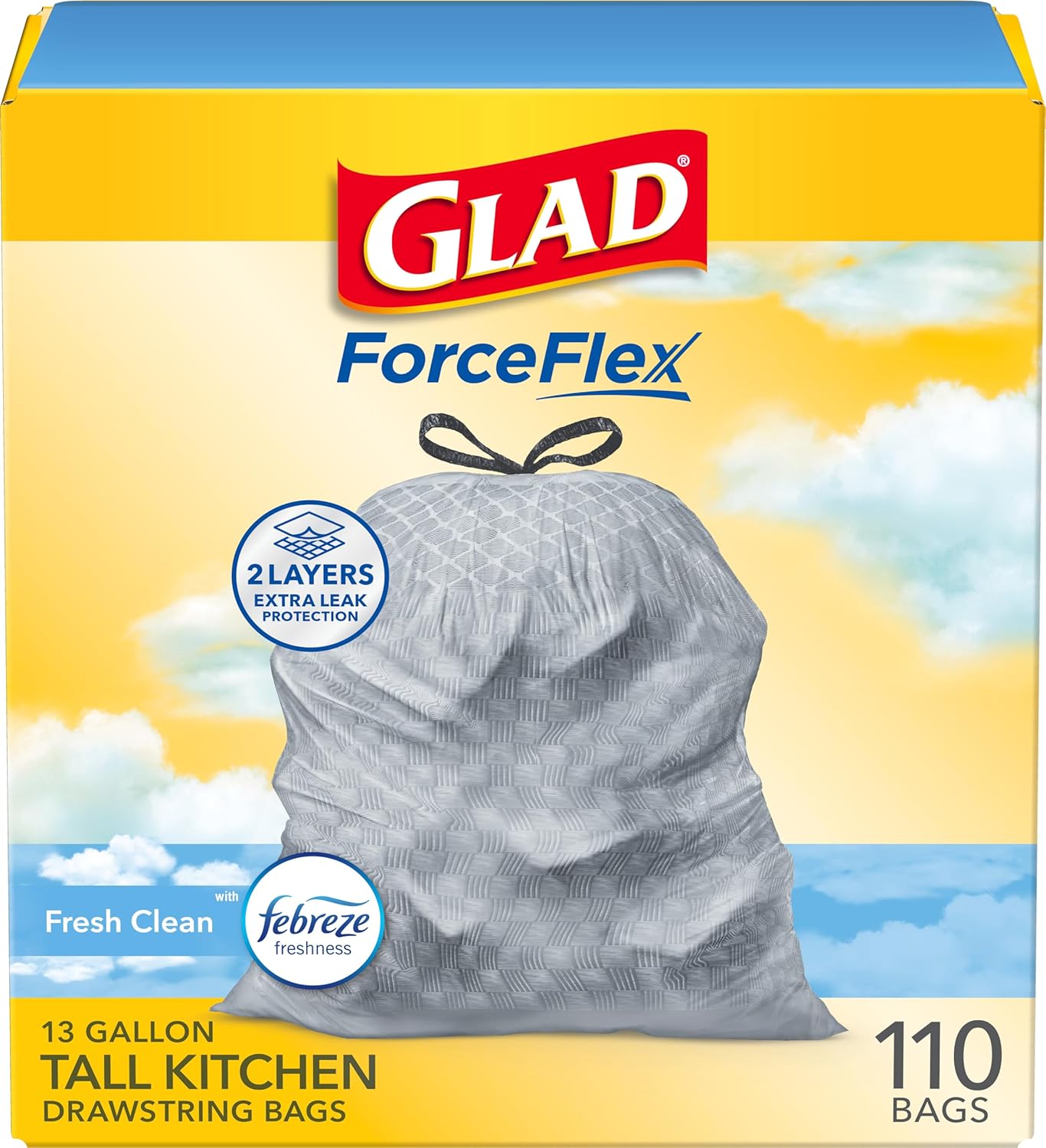 Glad Tall Kitchen Drawstring Trash Bags