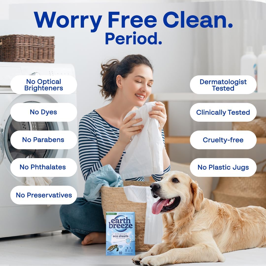 Earth Breeze Laundry Detergent Sheets