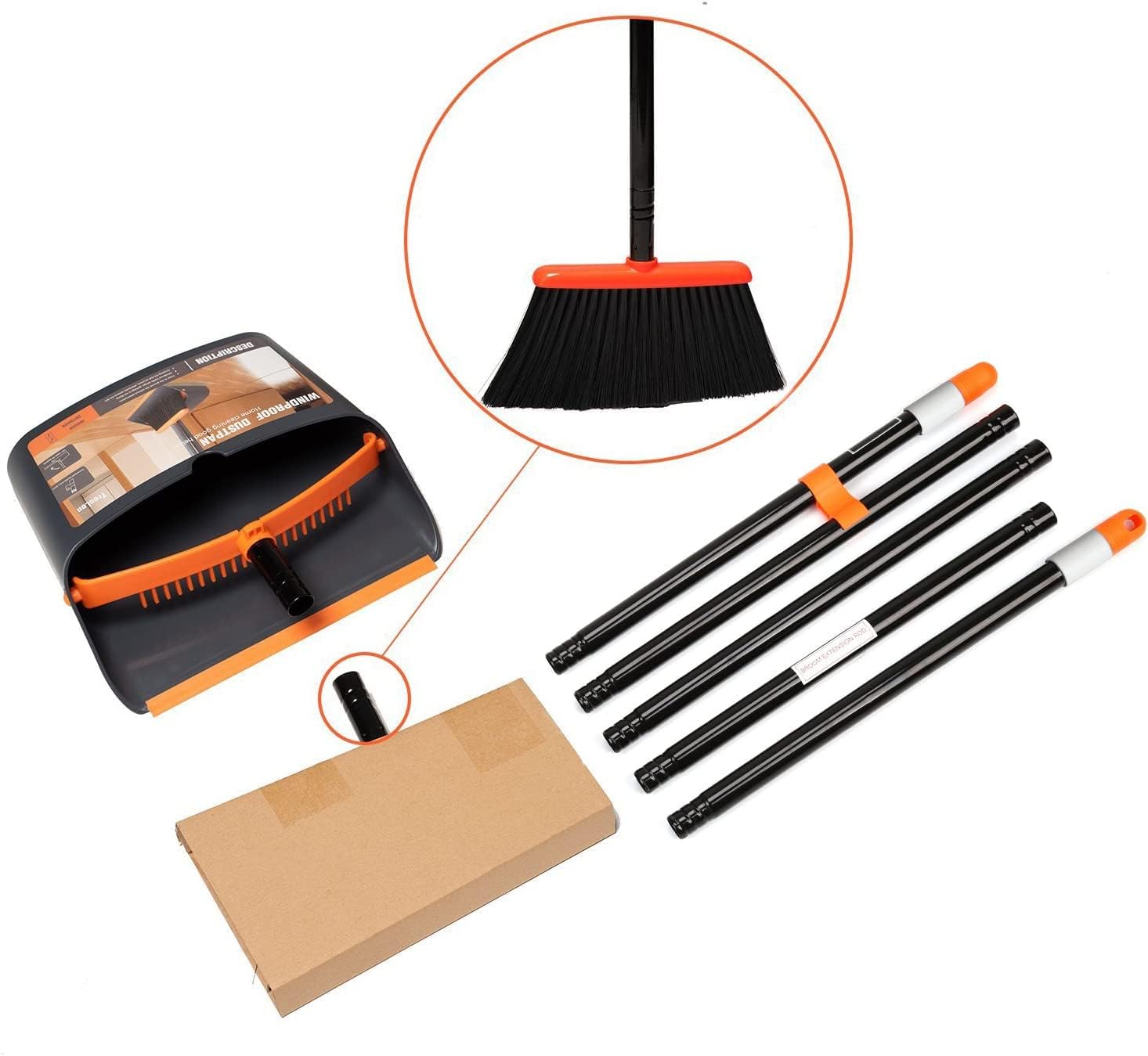 TreeLen Broom and Dustpan Set