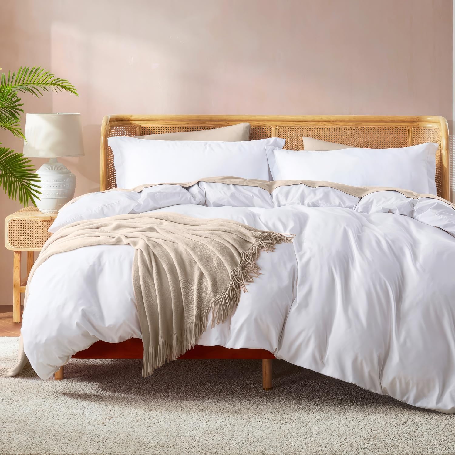 Nestl White Duvet Cover Set