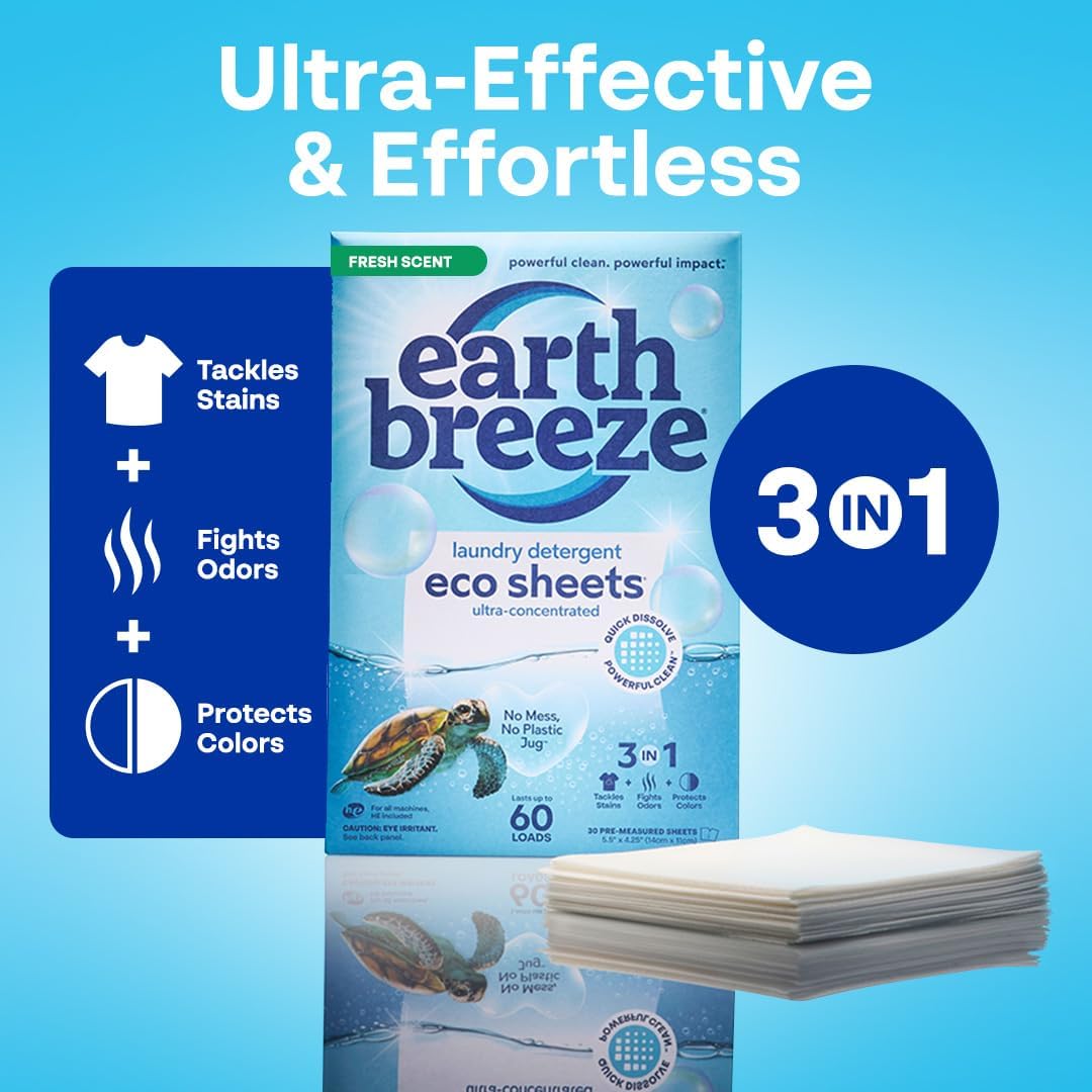 Earth Breeze Laundry Detergent Sheets
