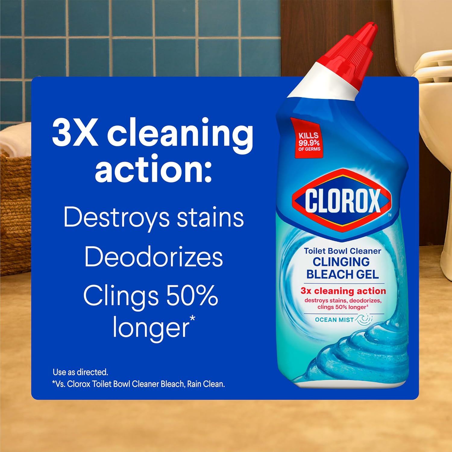 CLOROX Toilet Bowl Cleaner Clinging Bleach Gel