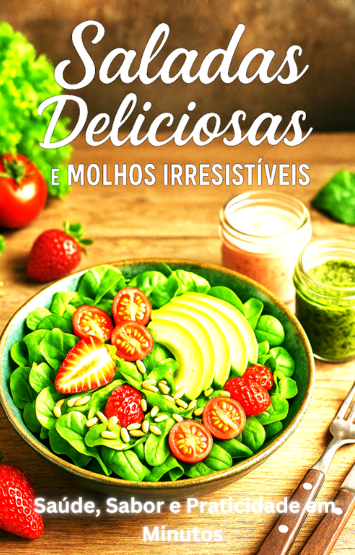 SALADAS  DELICIOSAS e  Molhos Irresistíveis.