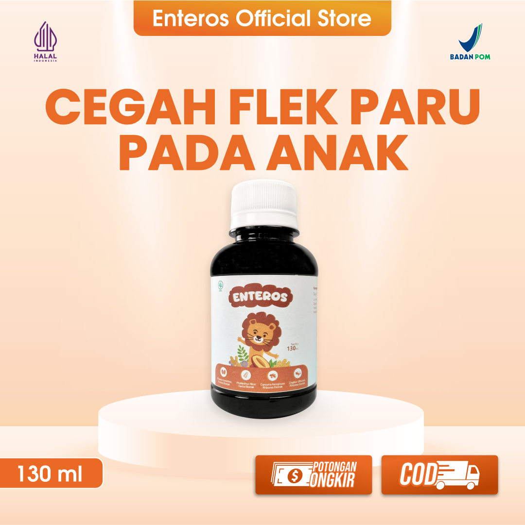Enteros - Bantu Atasi Gejala Flek Paru pada Anak | Halal & BPOM 130ml