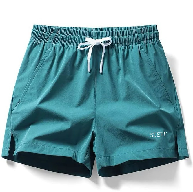 Green sports shorts