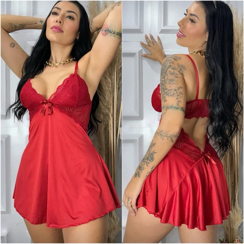 Baby Doll Sexy em Renda Fina – Leveza e Charme
