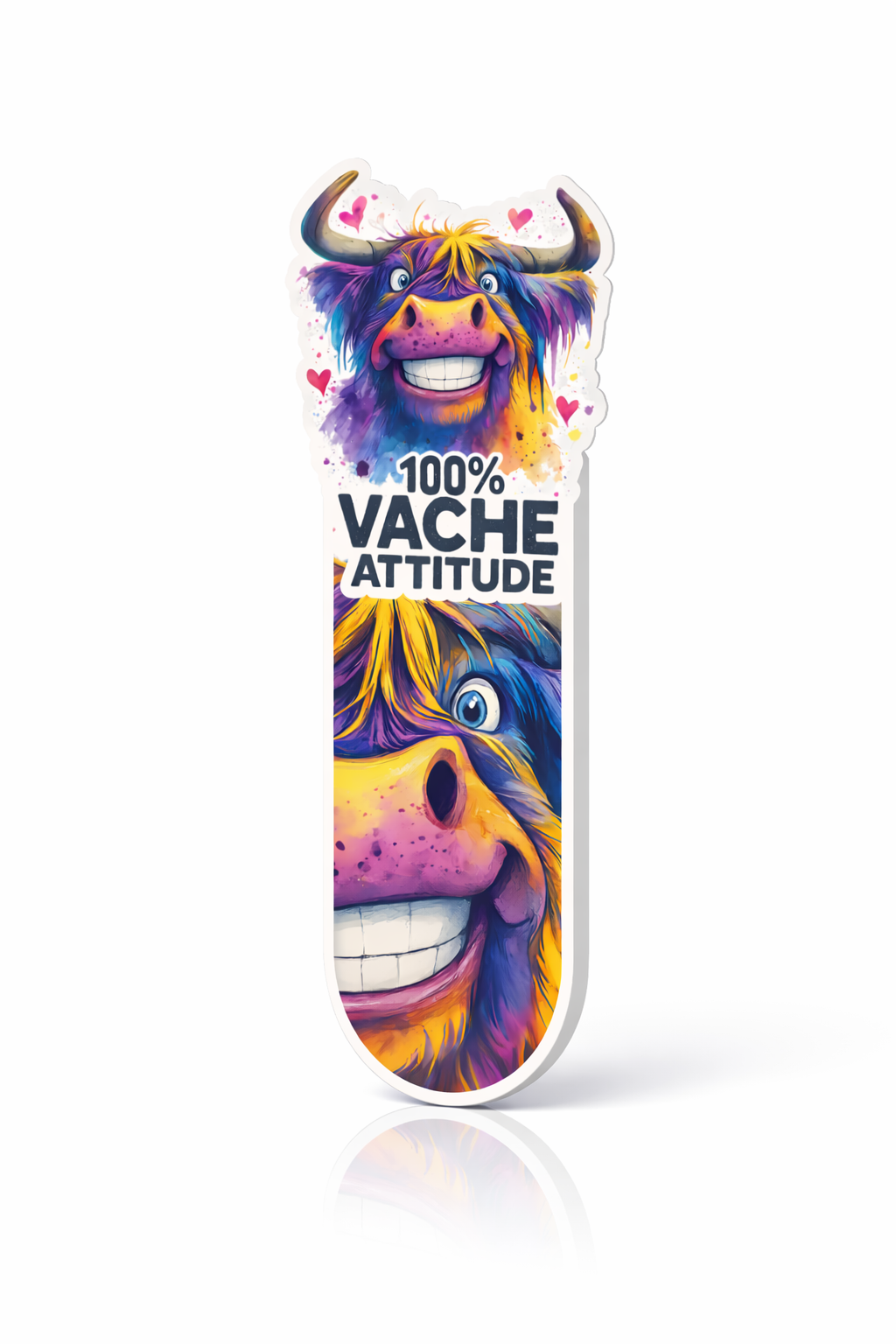 Marque-page Vache Attitude