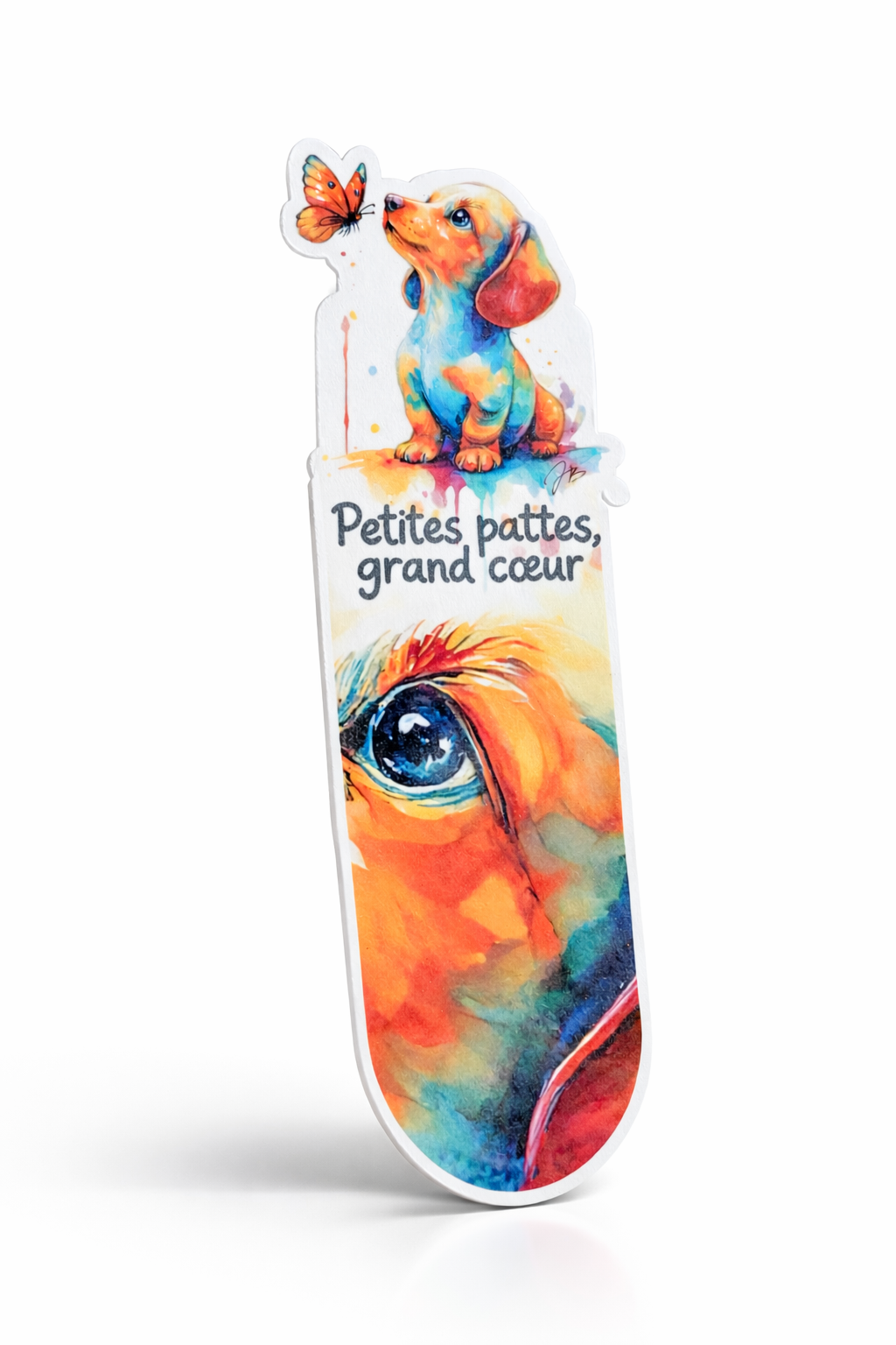 Marque-page illustré Teckel