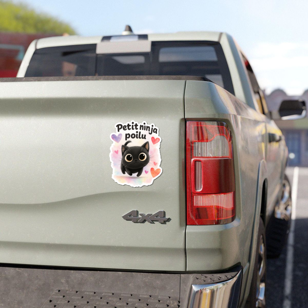 Autocollant Petit Ninja Poilu
