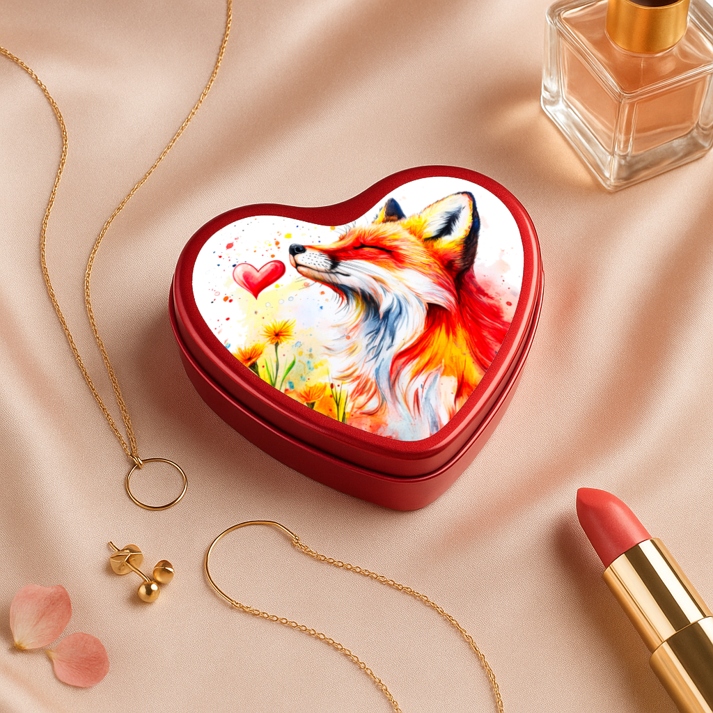 Boîtes cœur Renard avec cœur