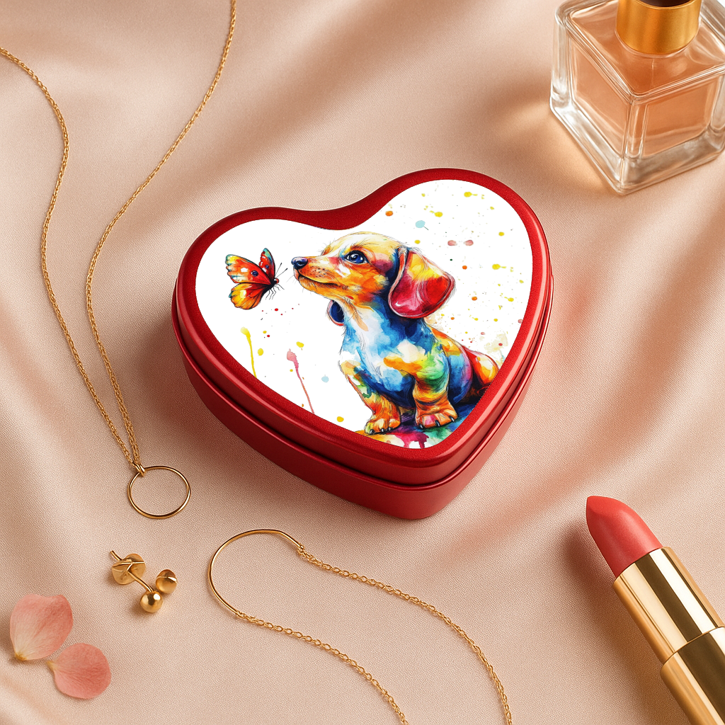 Boîte cœur Teckel