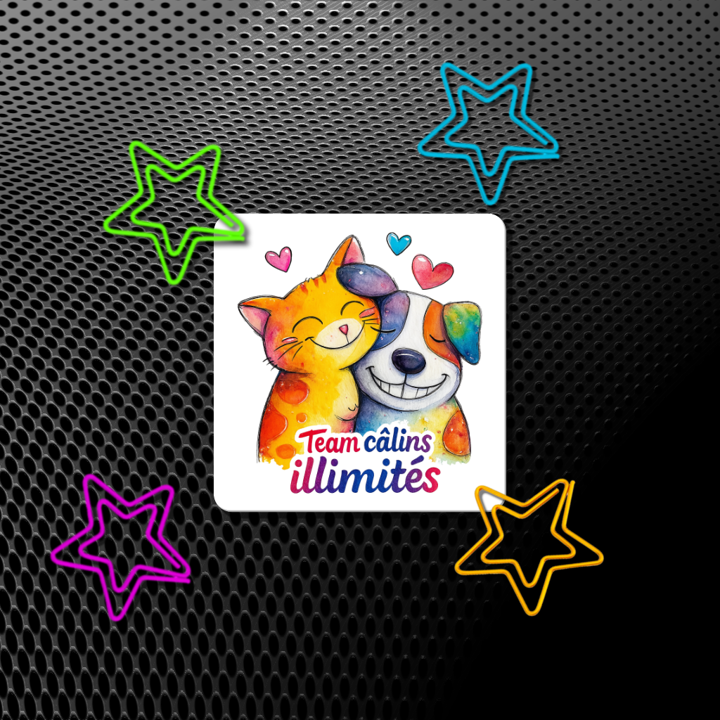 Autocollant Team câlins illimités
