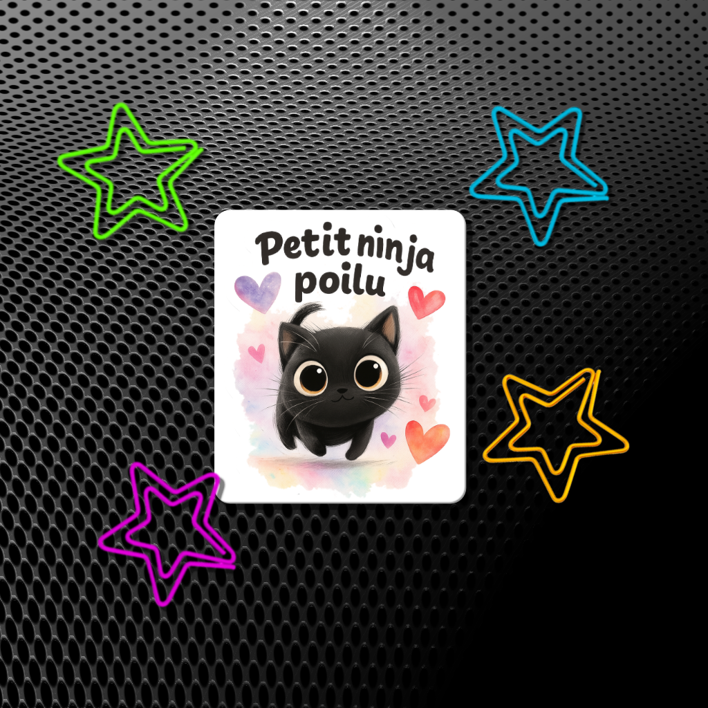 Autocollant Petit Ninja Poilu