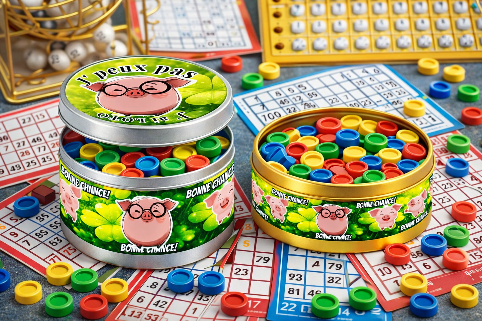 Cadeau fan de loto | Boite porte bonheur chance 🍀 | Rangement tickets loto | Cadeau original retraité | Idée cadeau unique