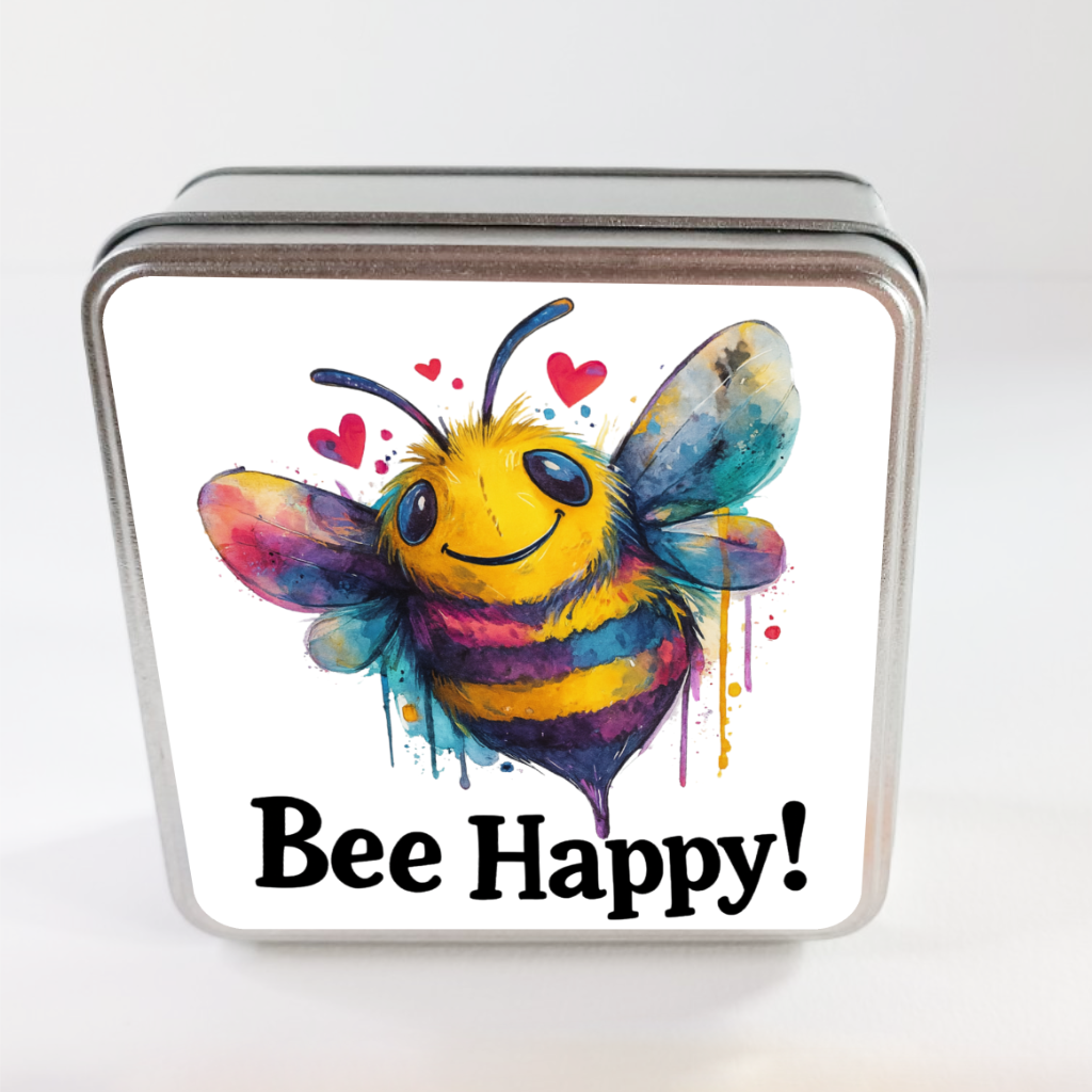 Boîte métallique Bee Happy