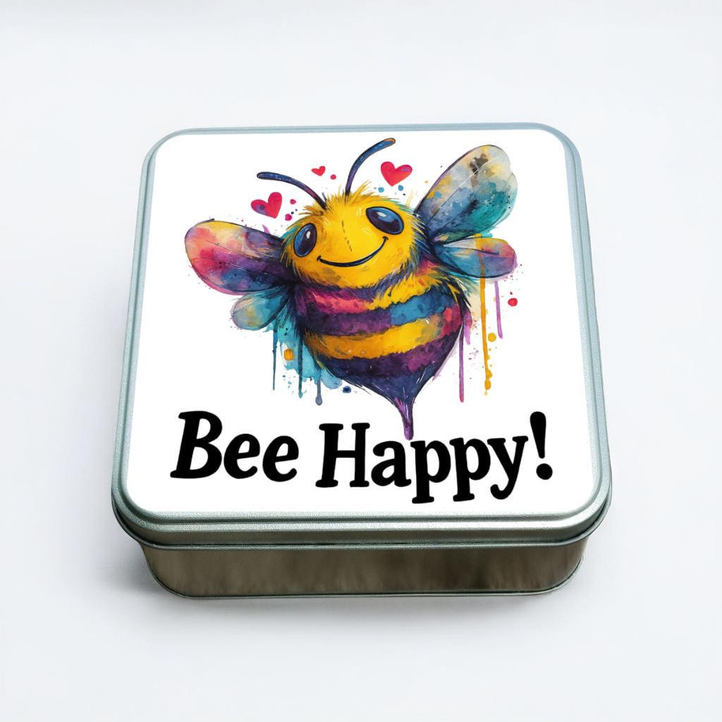 Boîte métallique Bee Happy