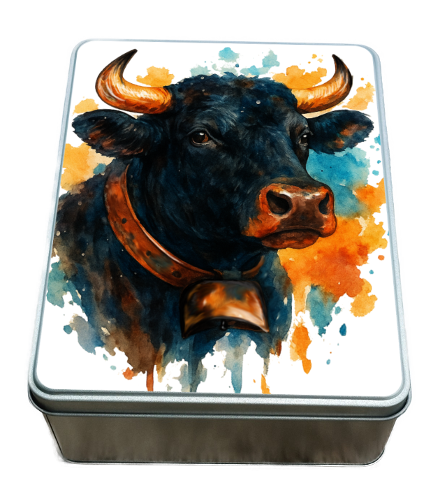 Boîte métallique  Vache d'Hérens