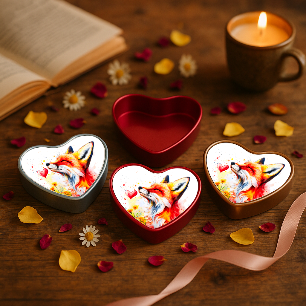 Boîtes cœur Renard avec cœur