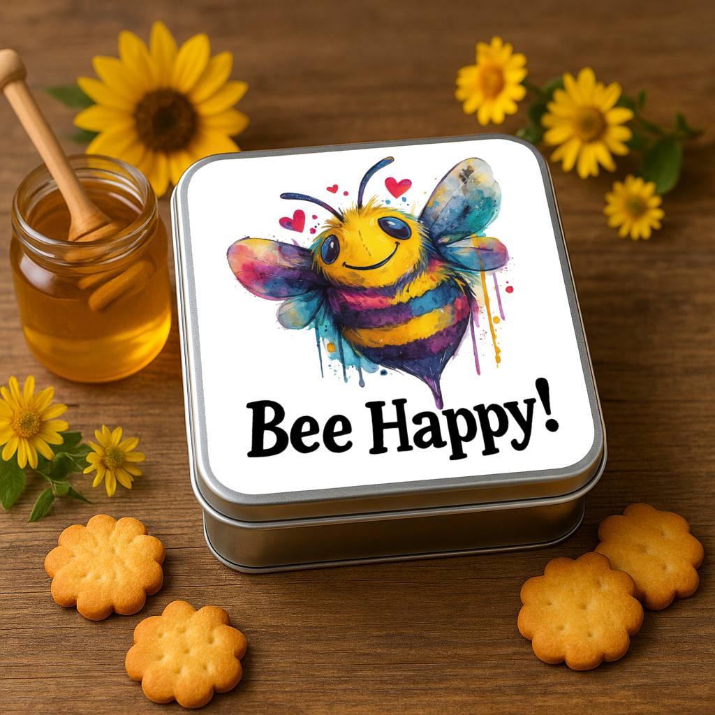 Boîte métallique Bee Happy