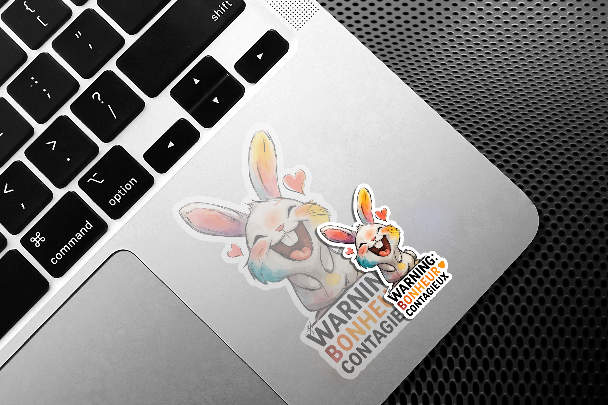 Sticker Lapin Heureux
