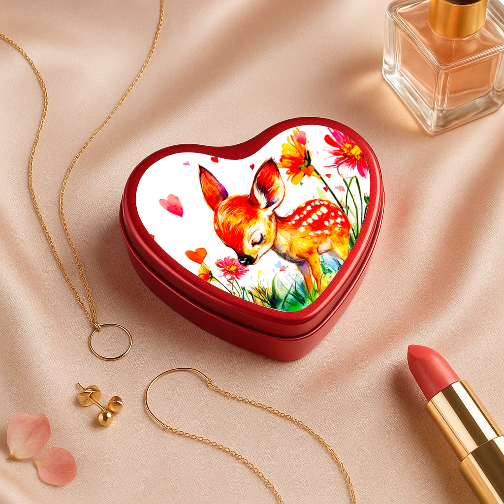 Boîte cœur Biche