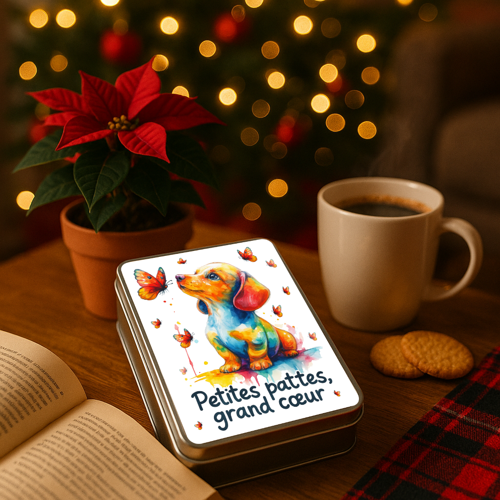 Boîte métallique Teckel Petites Pattes