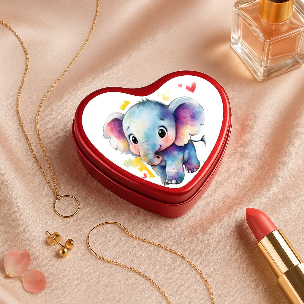 Boîte Éléphant coloré