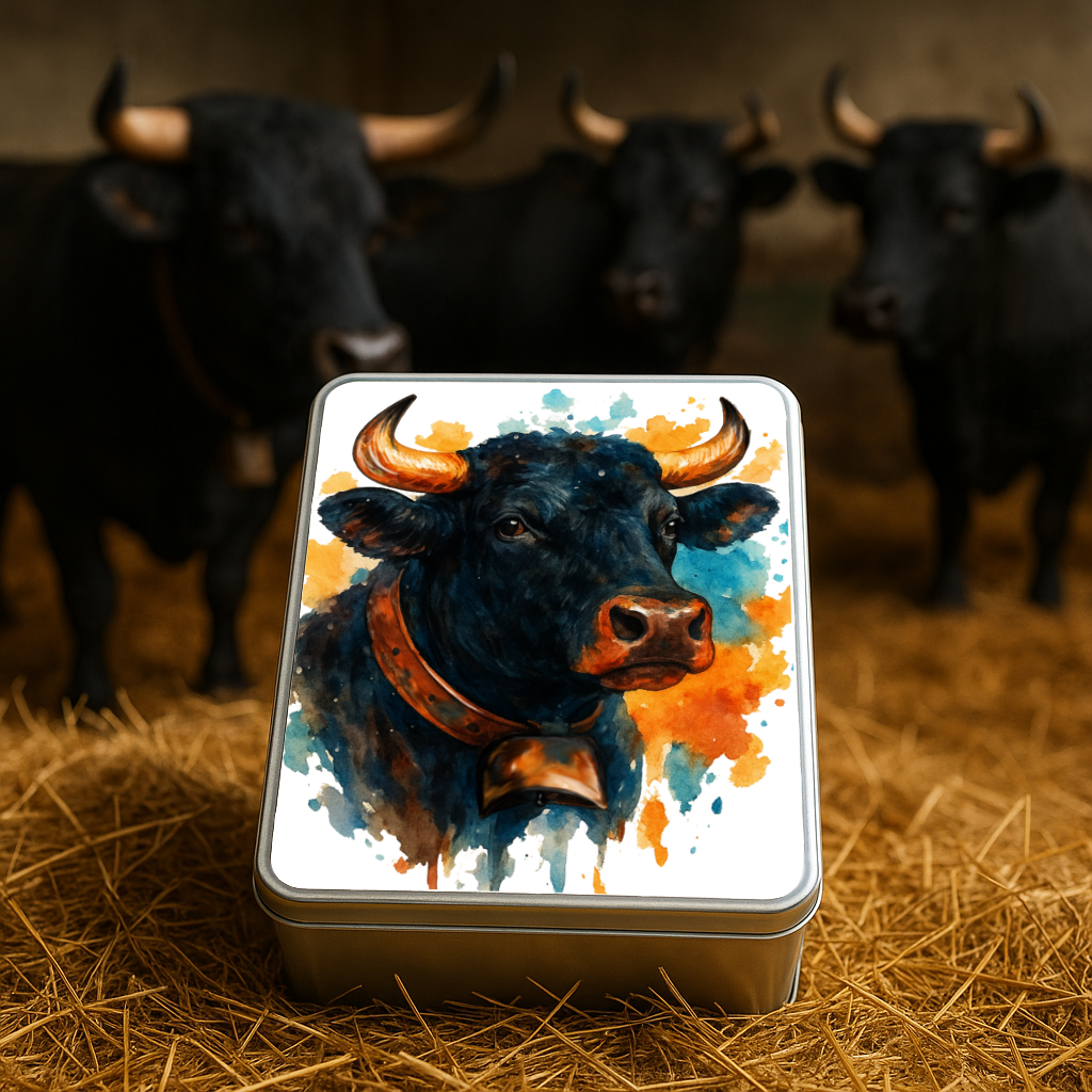 Boîte métallique  Vache d'Hérens