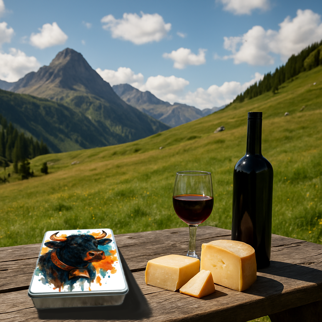 Boîte métallique  Vache d'Hérens