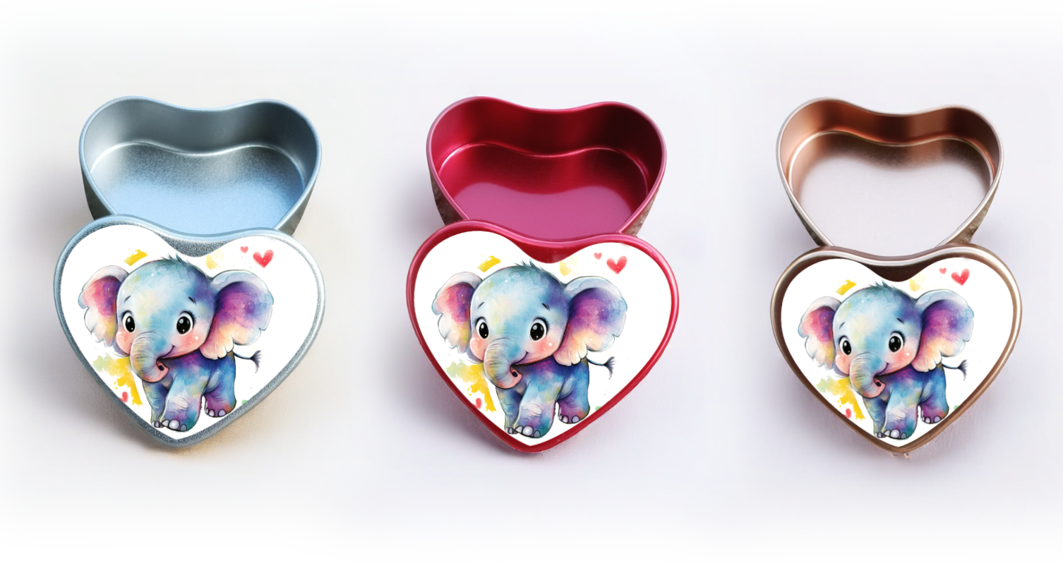 Boîte Éléphant coloré