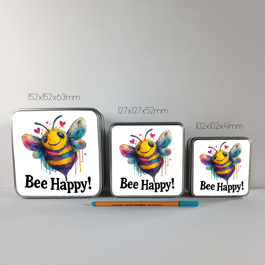 Boîte métallique Bee Happy