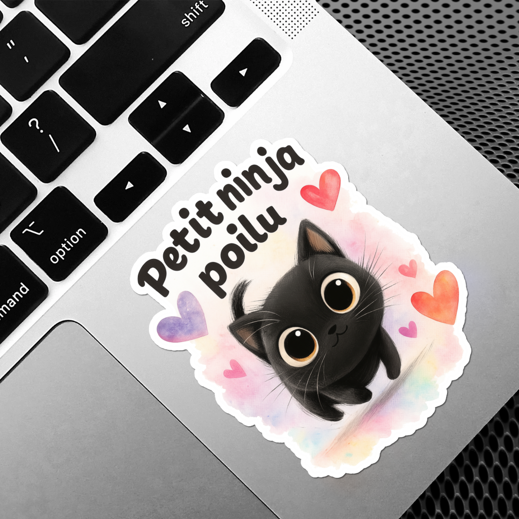 Autocollant Petit Ninja Poilu