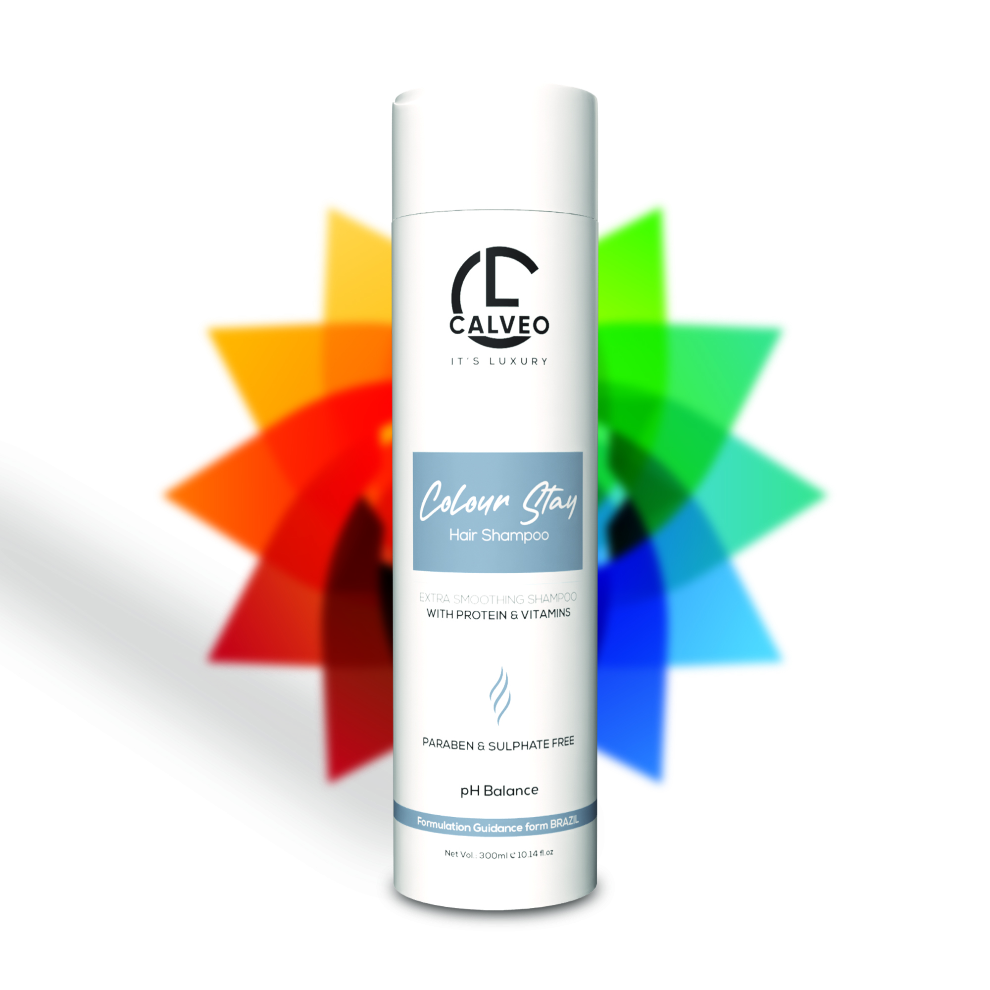 CALVEO Colour Stay Hair Shampoo | Sulfate-Free, Long-Lasting Color Protection | Smooth, Shiny & Vibrant Hair | Gentle Daily Cleanser for Colored, Treated & Frizz-Free Hair Care