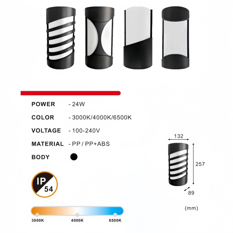 Outdoor LED Wall Light 24W