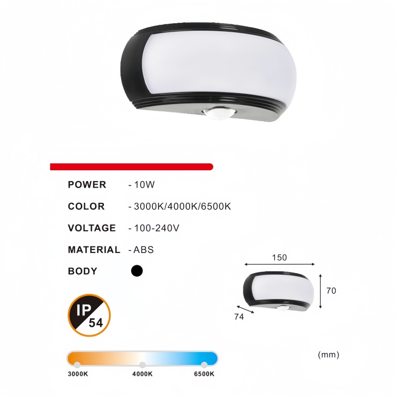 LED Ceiling Light with Motion Sensor