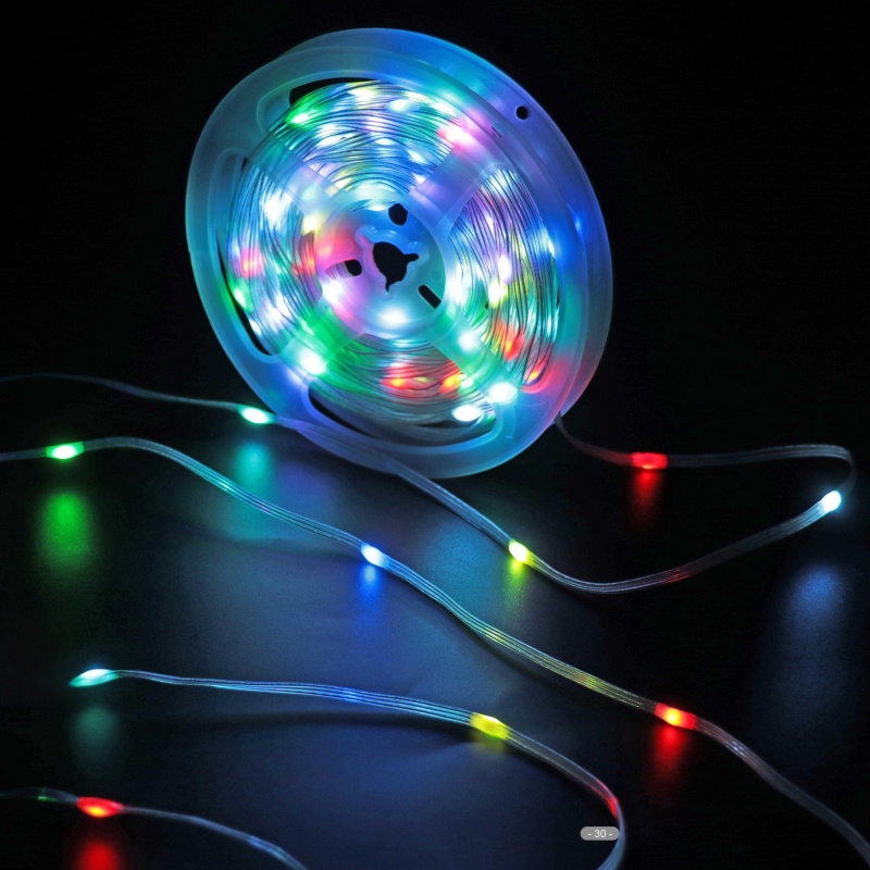 Solar Leather Wire Light String USB 100-240V