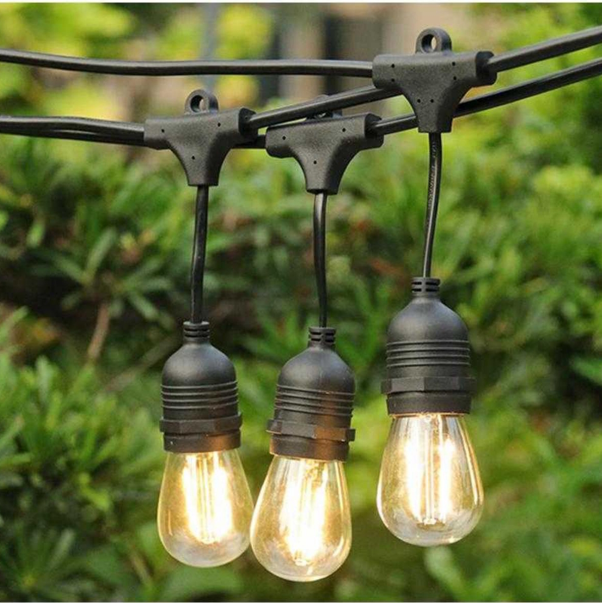 Solar Powered String Lights with Socket