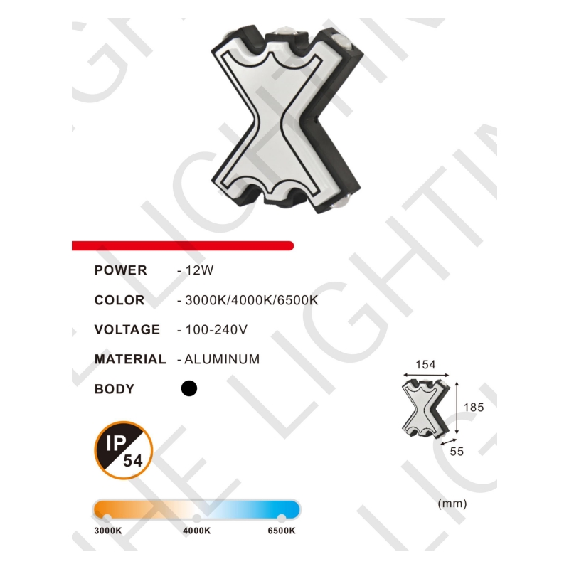 Modern X-Shaped Wall Light