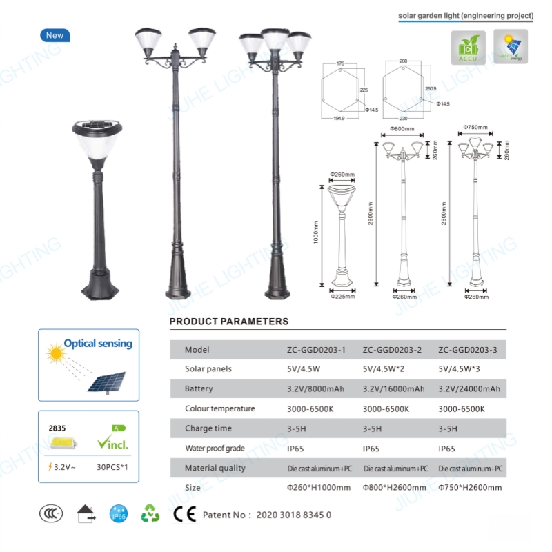 Solar Outdoor Decorative Street Lamp