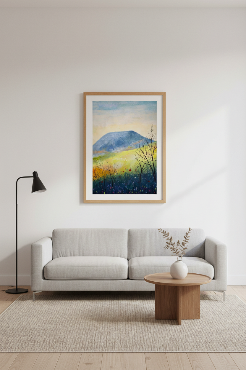 Mountain With Bush